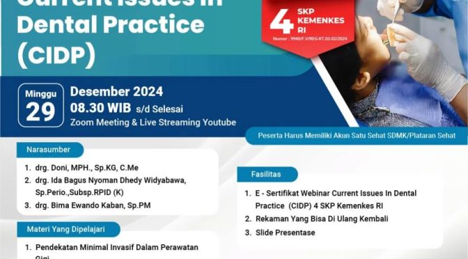 Webinar Current Issues in Dental Practice (CIDP)